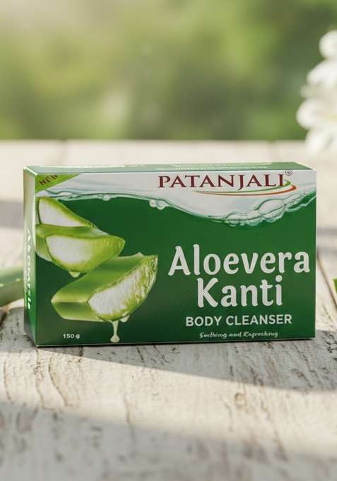 Patanjali Aloevera Kanti Body Cleanser 150g B3g1 21.17 oz (600 GM)