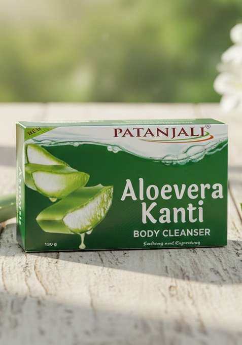 Patanjali Aloevera Kanti Body Cleanser 5.29 oz (150 GM)