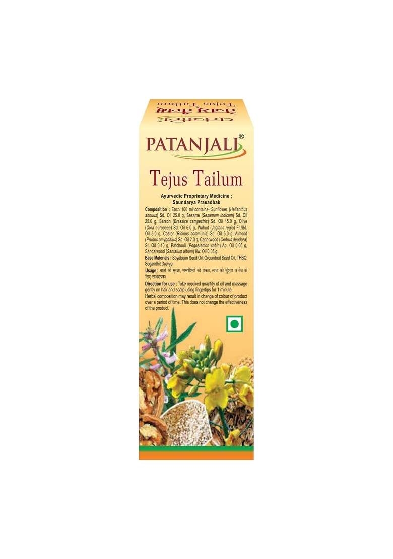 Patanjali Tejus Tailum 3.38 oz (100 ML) - Indya