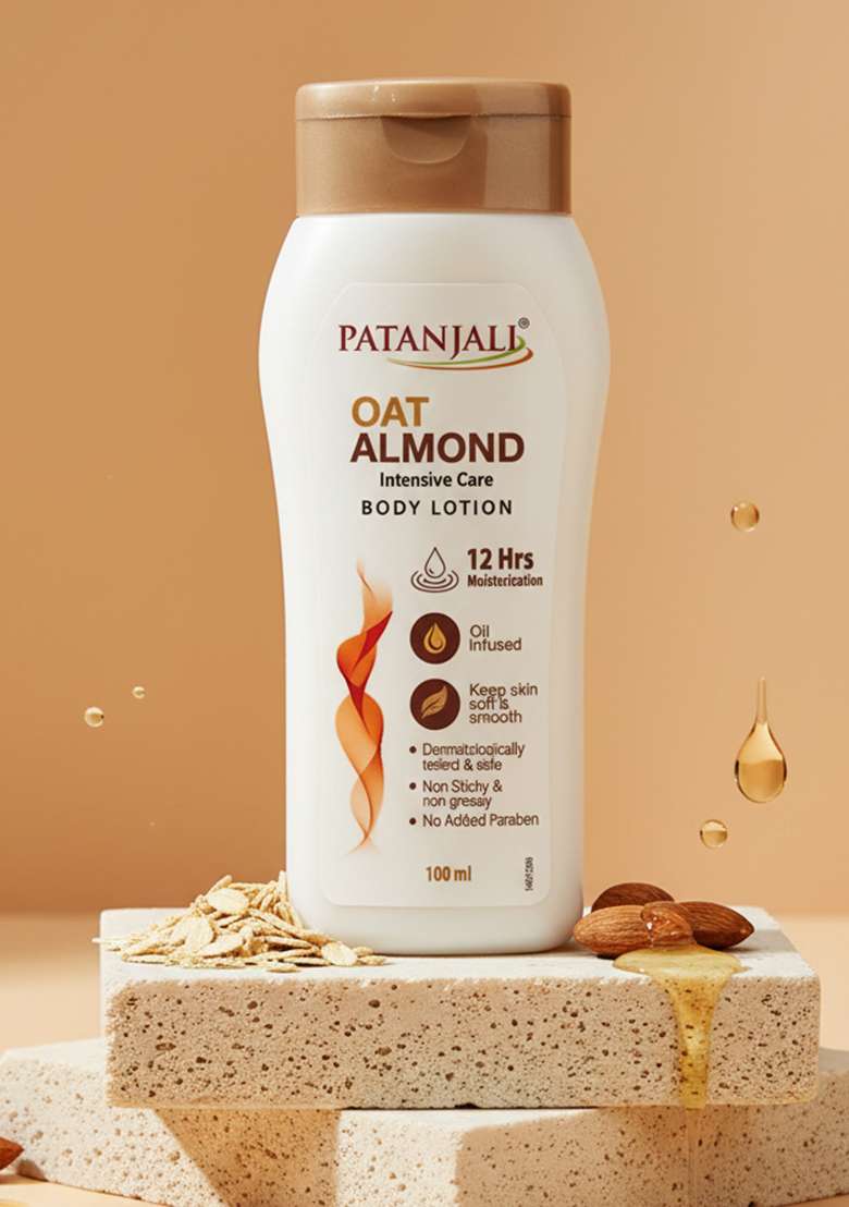 Patanjali Oat- Almond Intensive Care Body Lotion 3.38 oz (100 ML) - Indya