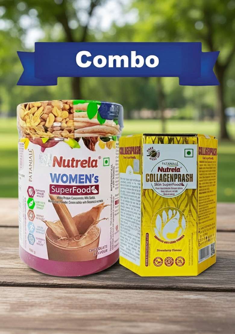 Patanjali Combo Pat. Nutrela Women Superfood + Collagenprash (400G+400G) 28.23 oz (800 GM) - Indya