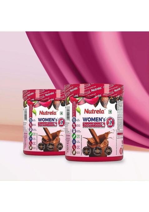 Patanjali Nutrela Women Superfood - Chocolate Flavor - 400g (pack of 2) 28.23 oz (800 GM)
