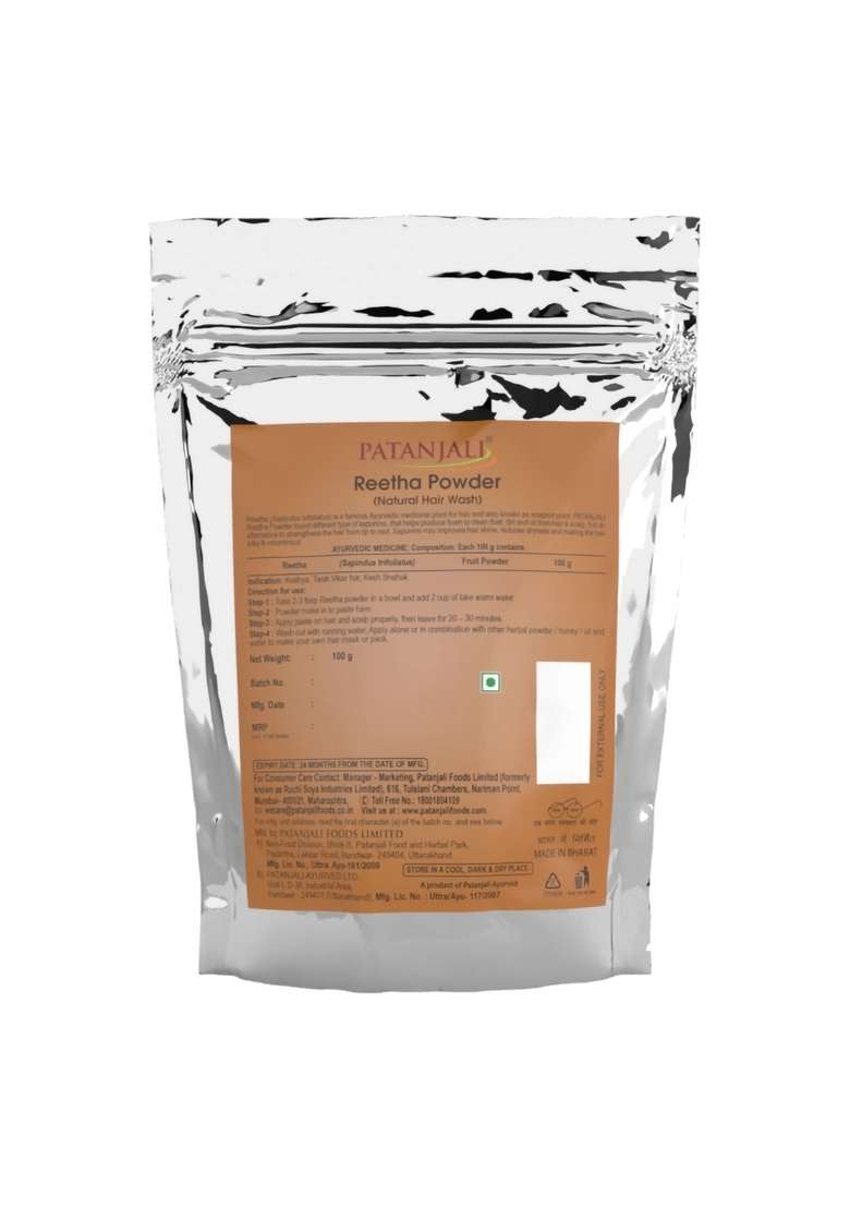 Patanjali Reetha Powder 3.53 oz (100 GM) - Indya