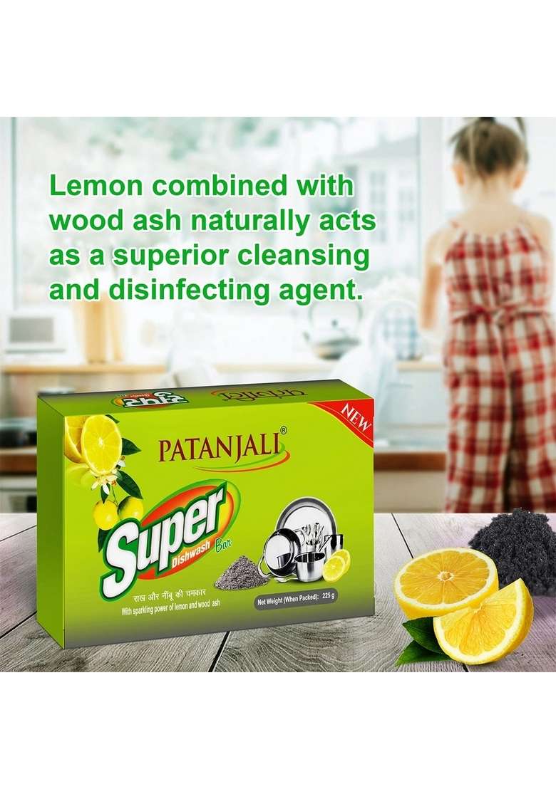 Patanjali Super Dish wash Bar 7.94 oz (225 GM) - Indya