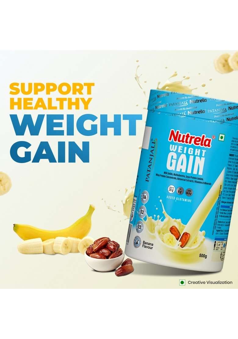 Patanjali Nutrela Weight Gain Powder 17.64 oz (500 GM) - Indya