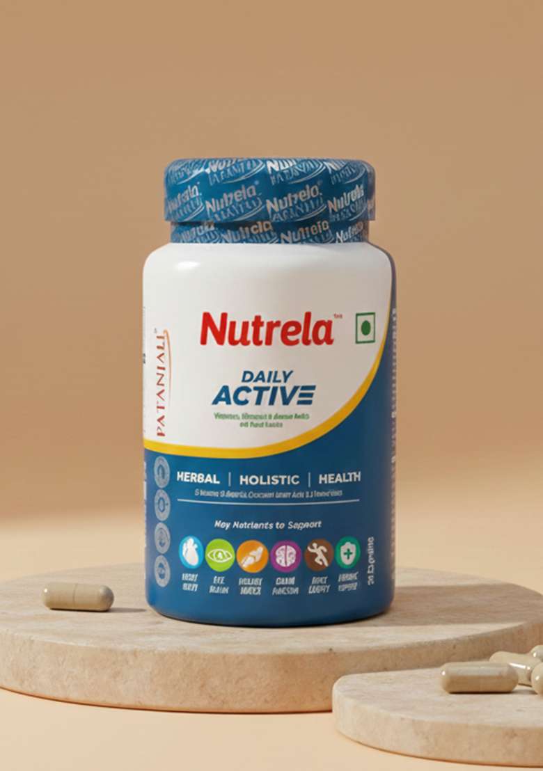 Patanjali Nutrela Daily Active Capsule 0.79 oz (22.5 GM) - Indya