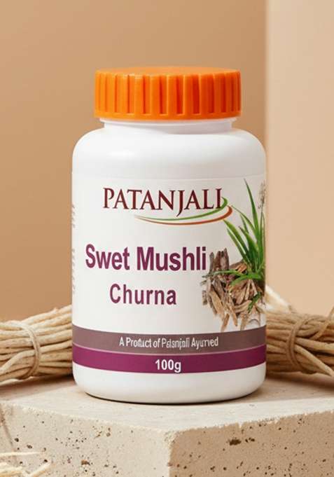 Patanjali Swet Mushli Churna 3.53 oz (100 GM)