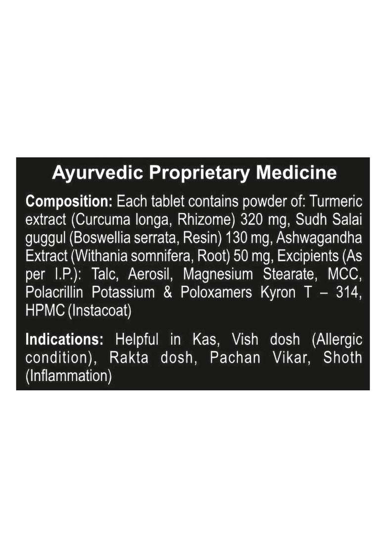 Patanjali Curcumin Gold 95 Tablet 1.16 oz (33 GM) - Indya
