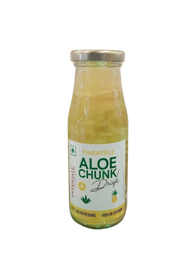 Patanjali Pineapple Aloe Chunk Drink 6.76 oz (200 ML) - Indya