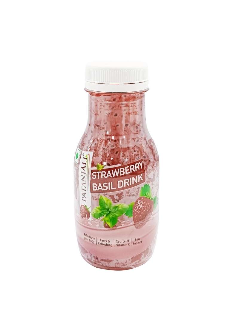 Patanjali Strawberry Basil Drink 6.76 oz (200 ML) - Indya