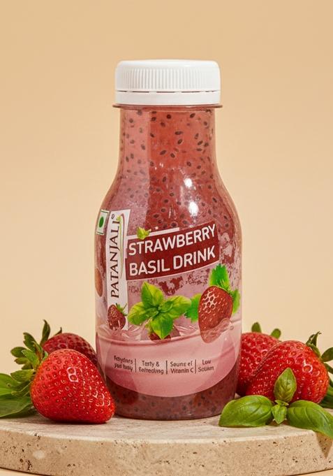 Patanjali Strawberry Basil Drink 6.76 oz (200 ML)