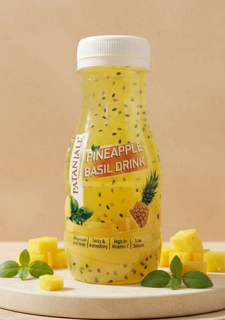 Patanjali Pineapple Basil Drink 6.76 oz (200 ML) - Indya