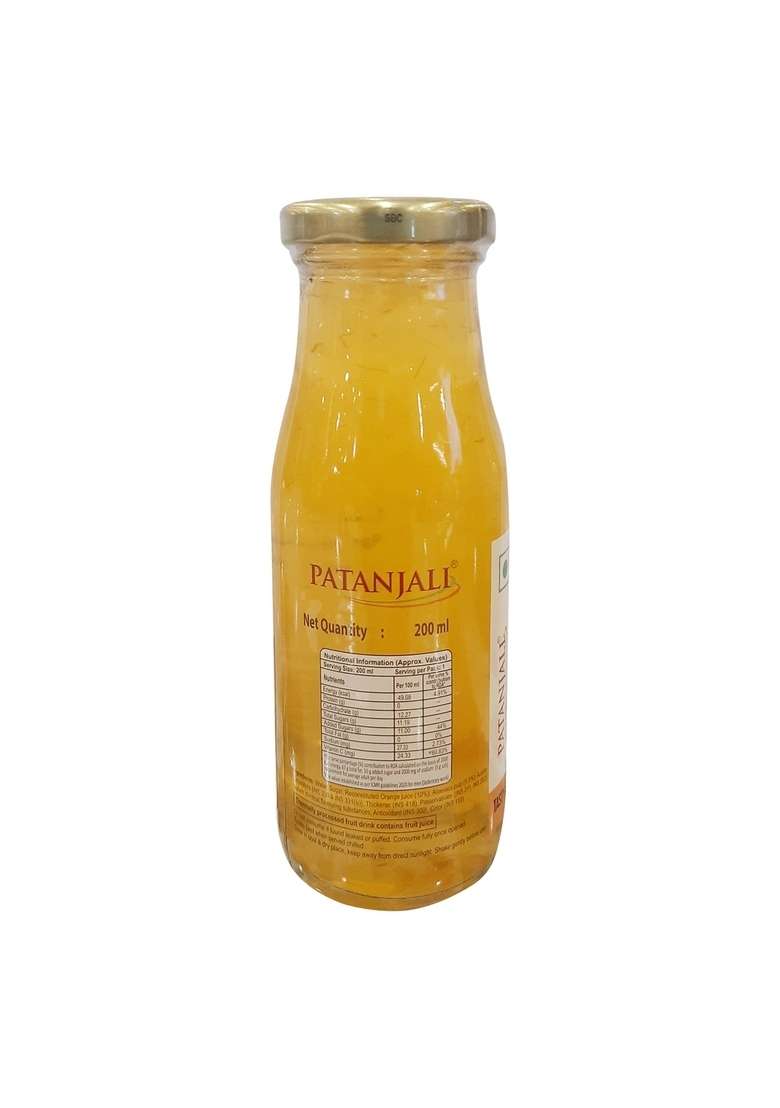 Patanjali Orange Aloe Chunk Drink 6.76 oz (200 ML) - Indya