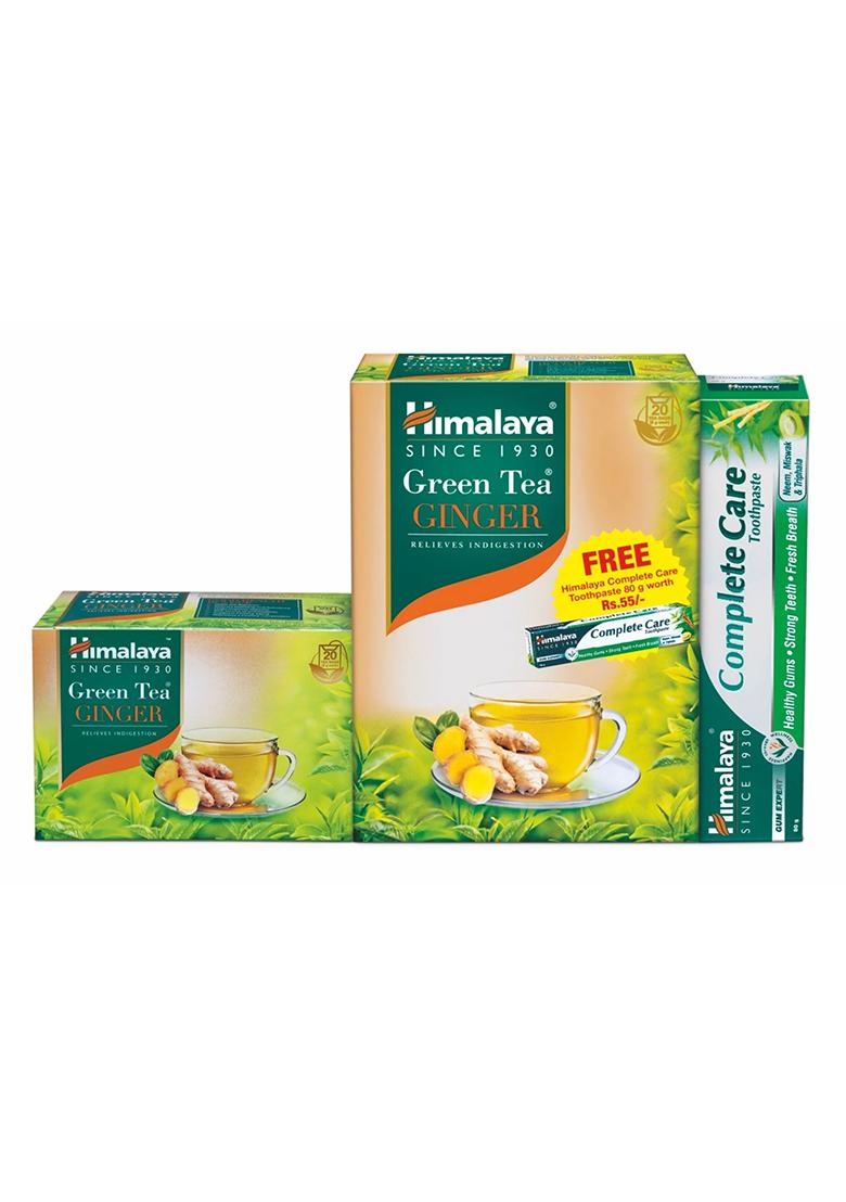 Himalaya Green Tea Ginger 2G 20s + Complete Care Toothpaste 80G FREE OFFER PACK