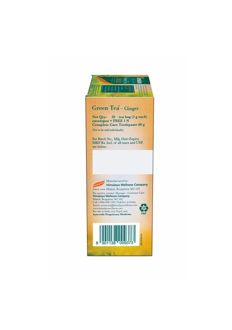 Himalaya Green Tea Ginger 2G 20s + Complete Care Toothpaste 80G FREE OFFER PACK