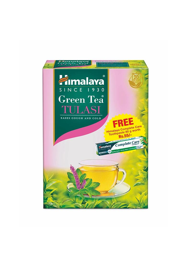 Himalaya Green Tea Tulasi 2G 20s + Complete Care Toothpaste 80G FREE OFFER PACK