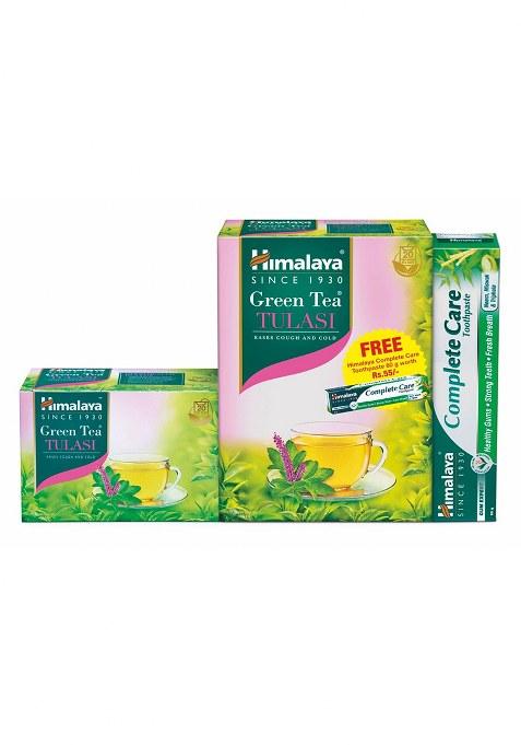 Himalayawellness Green Tea Tulasi 2G 20s + Complete Care Toothpaste 80G FREE OFFER PACK