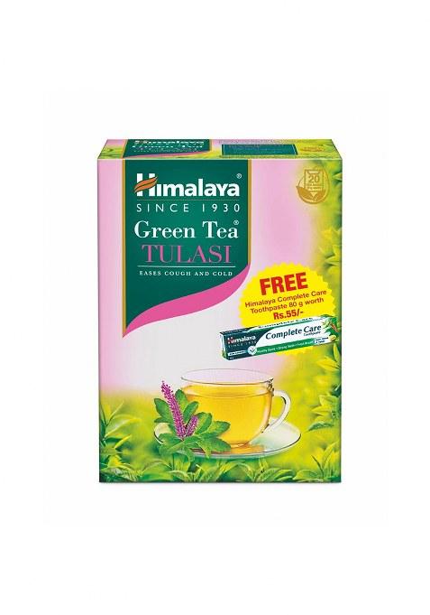 Himalaya Green Tea Tulasi 2G 20s + Complete Care Toothpaste 80G FREE OFFER PACK
