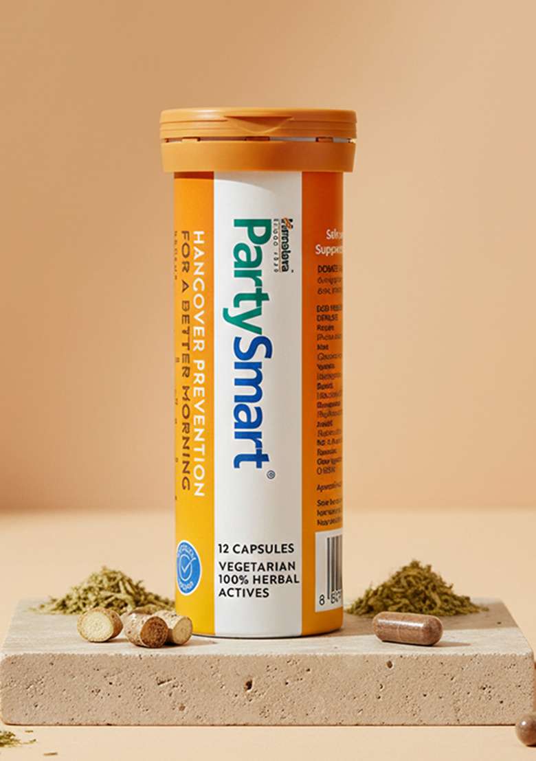 Himalaya PartySmart Anti-Hangover Capsules , Cannister Pack - Indya
