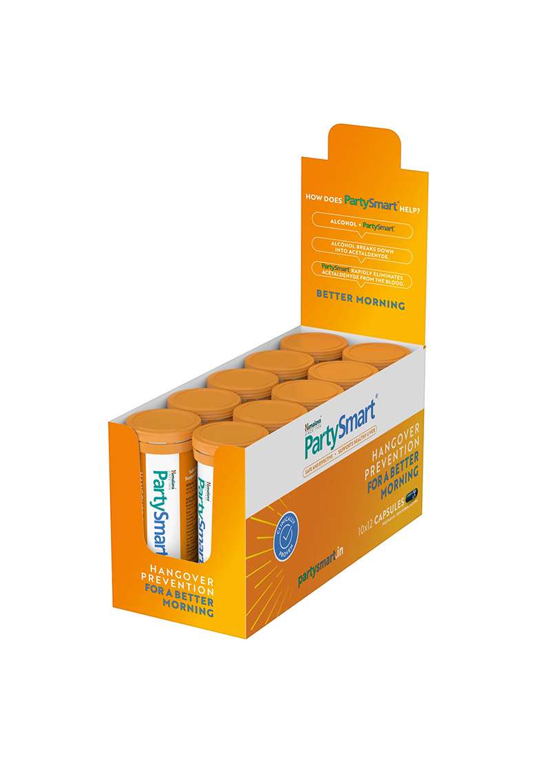 Himalaya PartySmart Anti-Hangover Capsules , Cannister Pack - Indya