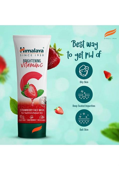 Himalaya Brightening Vitamin C Strawberry Face Wash