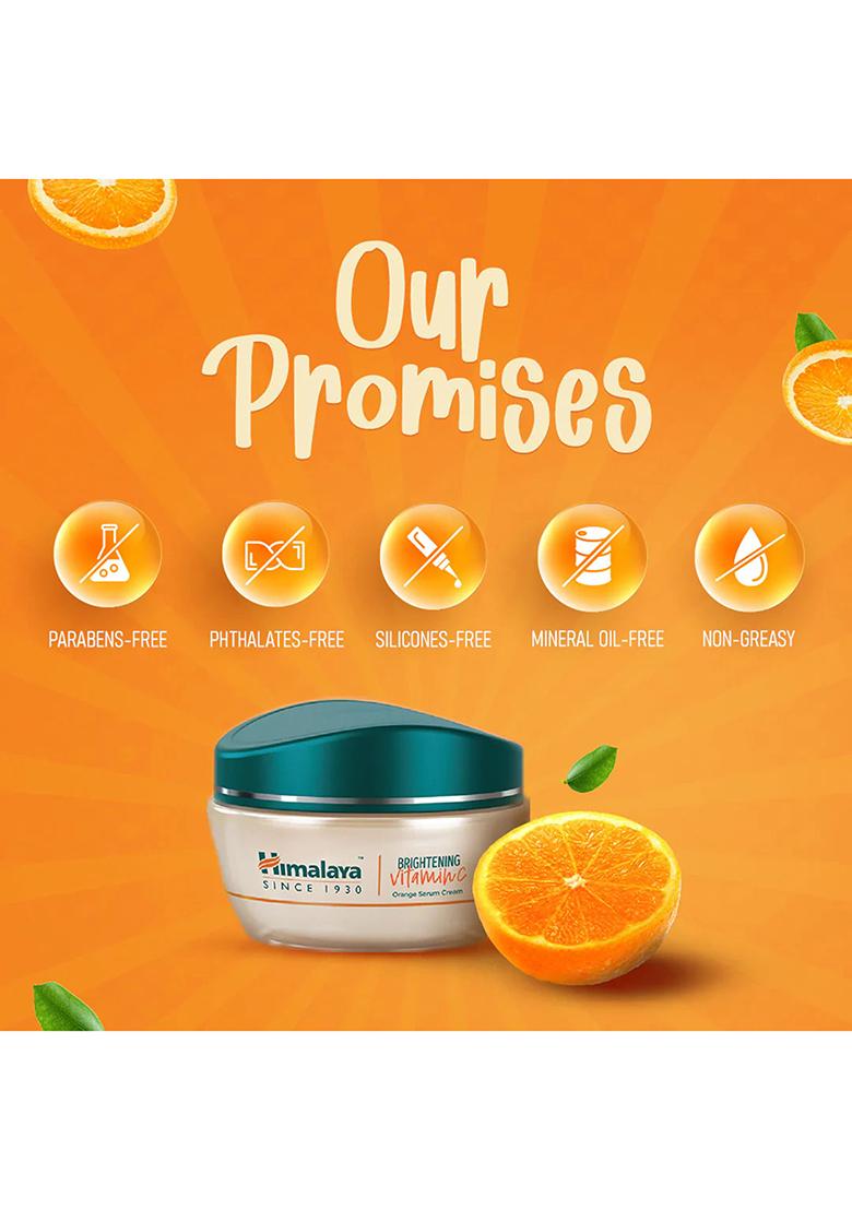 Himalaya Brightening Vitamin C Orange Face Serum Cream