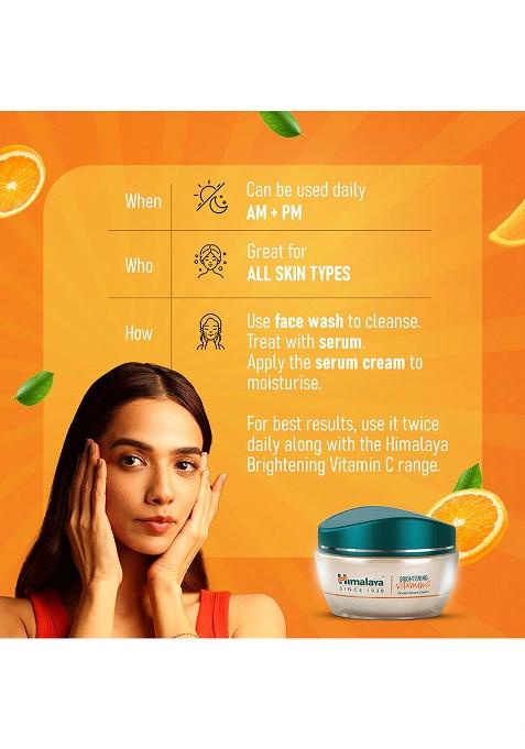 Himalaya Brightening Vitamin C Orange Face Serum Cream