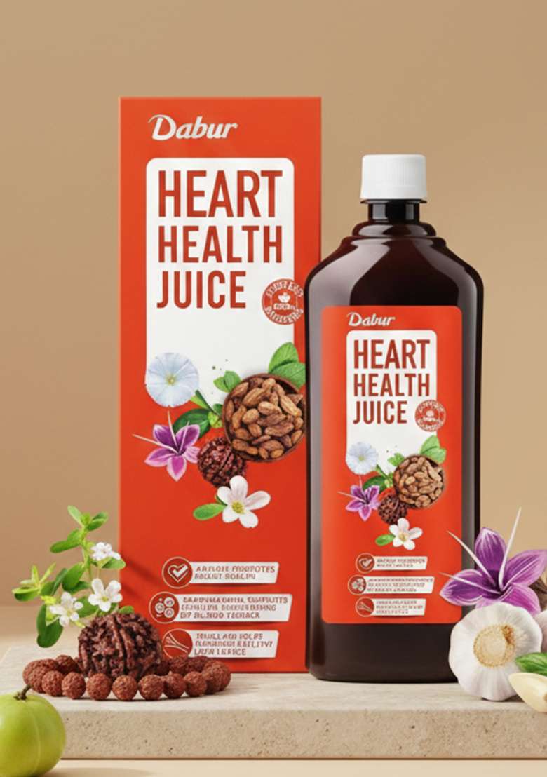 DABUR Heart Health Juice | Eneriched with 10+ Ayurvedic Herbs , No Artificial Colors, Flavours & Added Sugars - Indya