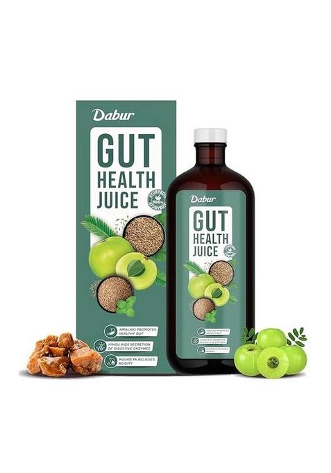 DABUR Gut Health Juice - Natural & Ayurvedic Digestive Care Solution , No Artificial Colors, Flavours & Sugars