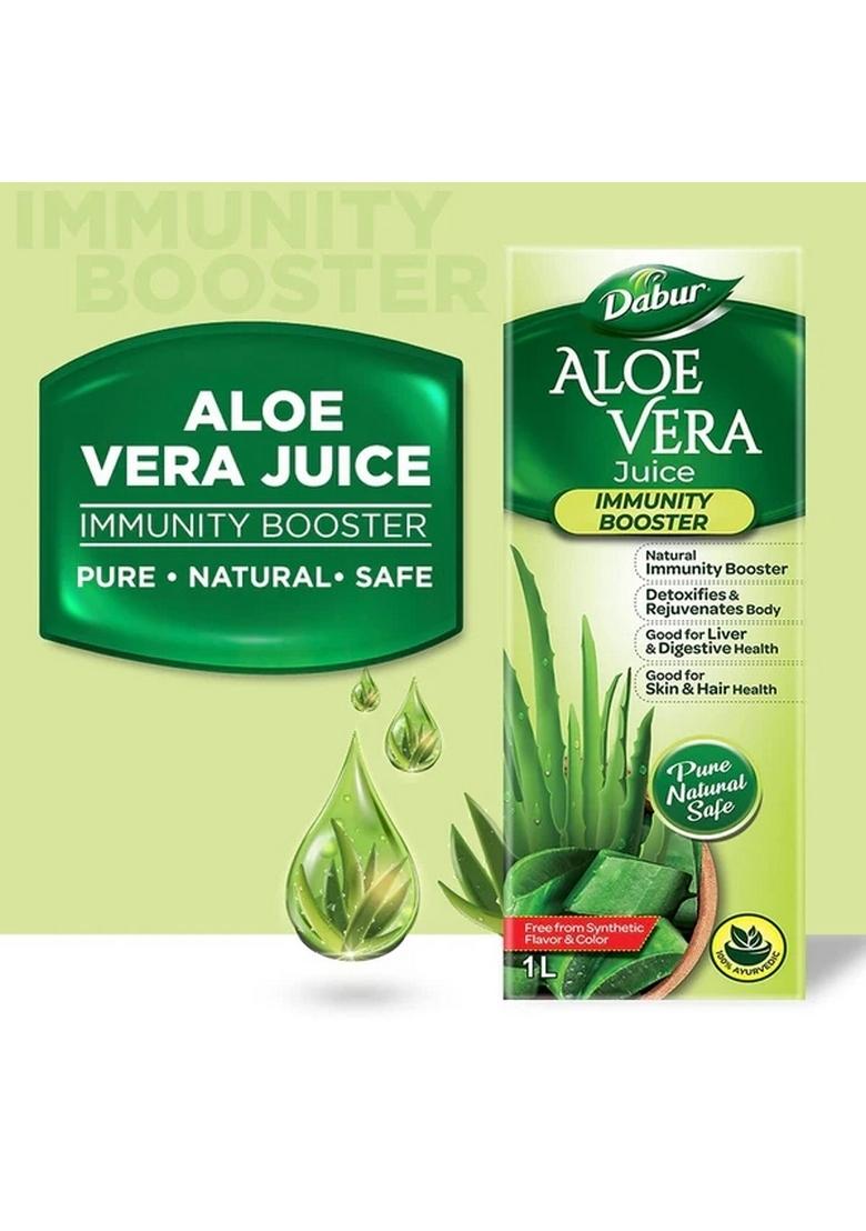 DABUR Aloe Vera Juice , For Immunity, Detoxification, Digestion, Skin & Hair