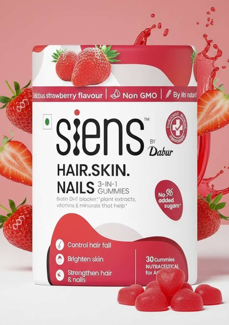 DABUR Siens By Dabur Hair, Skin & Nails (3 in 1 Gummies)  - Indya