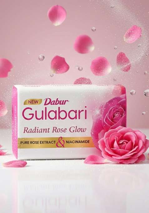 DABUR Gulabari Radiant Rose Glow Soap (Pack of 4)