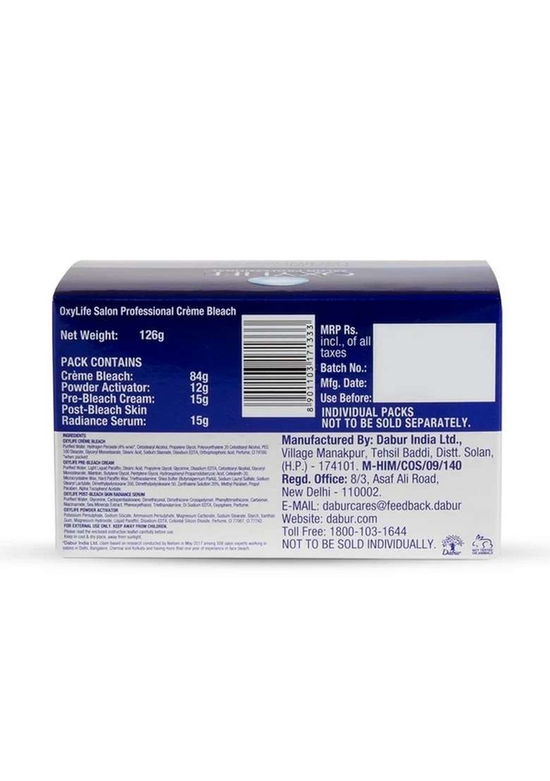 DABUR Oxylife Natural Radiance 5 Creme Bleach - Indya