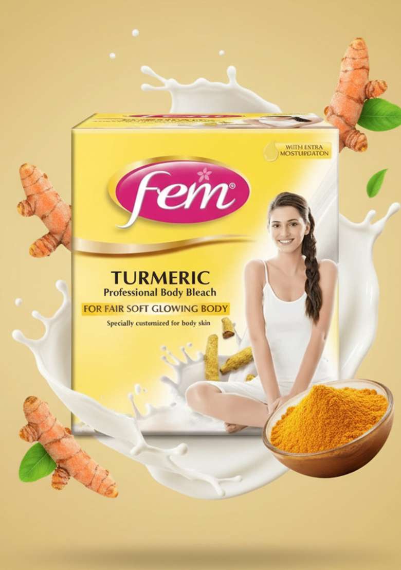 DABUR Fem Professional Body Bleach Turmeric - Indya