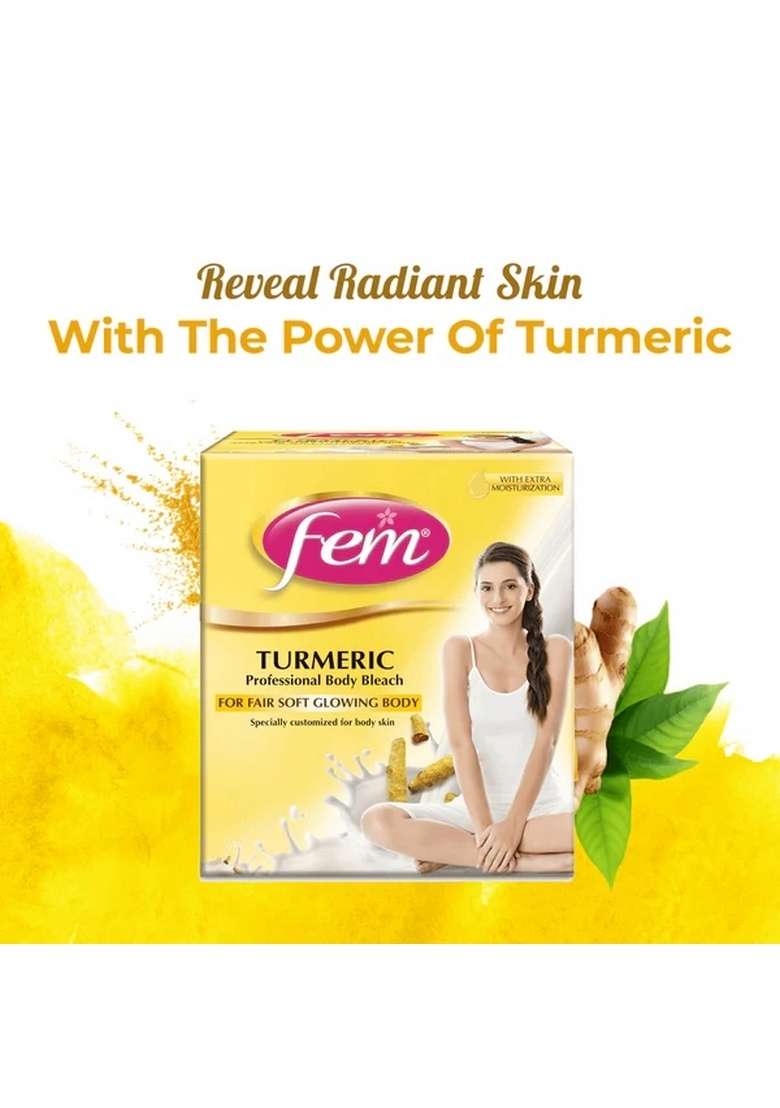DABUR Fem Professional Body Bleach Turmeric - Indya