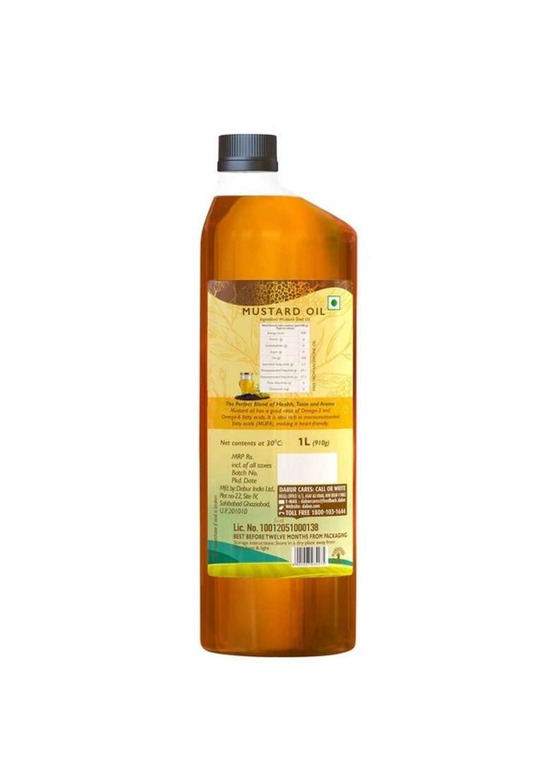 DABUR Cold Pressed Mustard Oil | Rich in Omega 3 & 6  - Indya