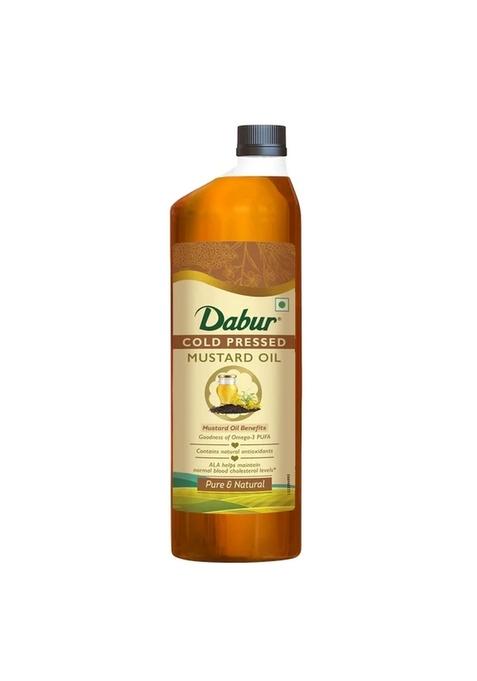 DABUR Cold Pressed Mustard Oil | Rich in Omega 3 & 6 