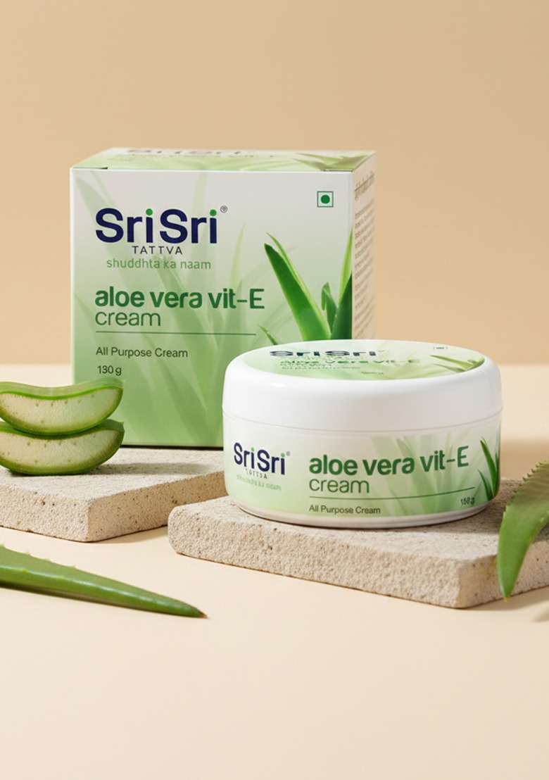 SRI SRI TATTV Aloe Vera Vit - E Cream - All Purpose Cream, 100 g - Indya