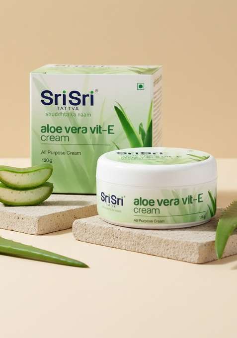 SRI SRI TATTV Aloe Vera Vit - E Cream - All Purpose Cream, 100 g