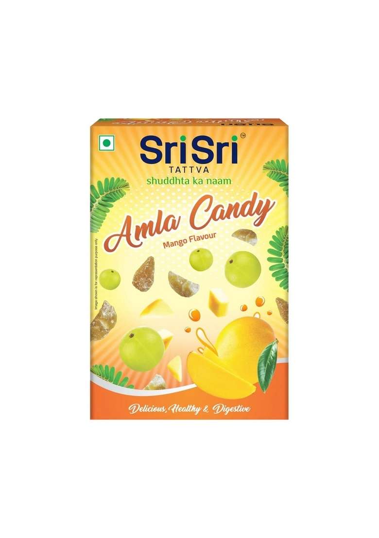 SRI SRI TATTV Amla Candy - Mango Flavoured - Delicious Healthy & Digestive, 400 g - Indya