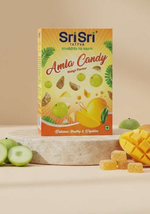 SRI SRI TATTV Amla Candy - Mango Flavoured - Delicious Healthy & Digestive, 400 g