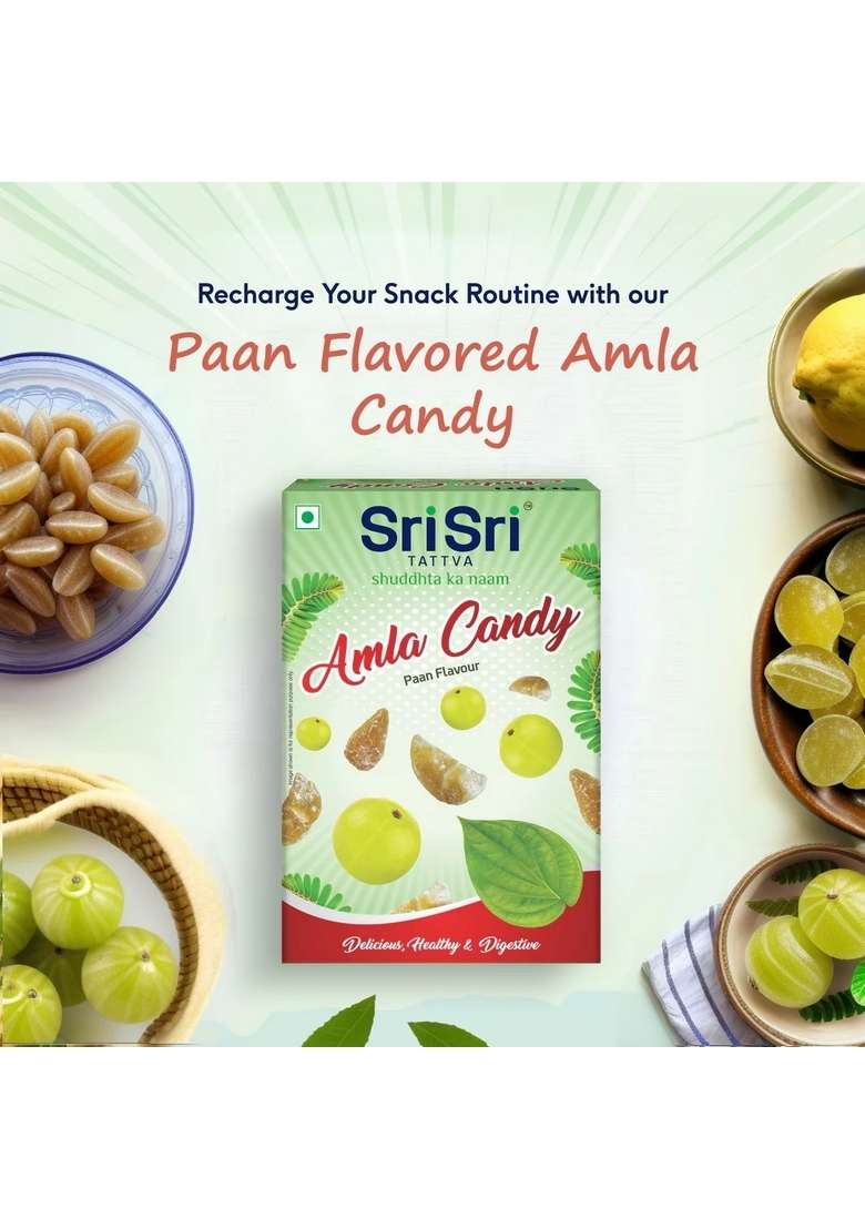 SRI SRI TATTV Amla Candy - Paan Flavoured - Delicious, Healthy & Digestive, 400 g - Indya
