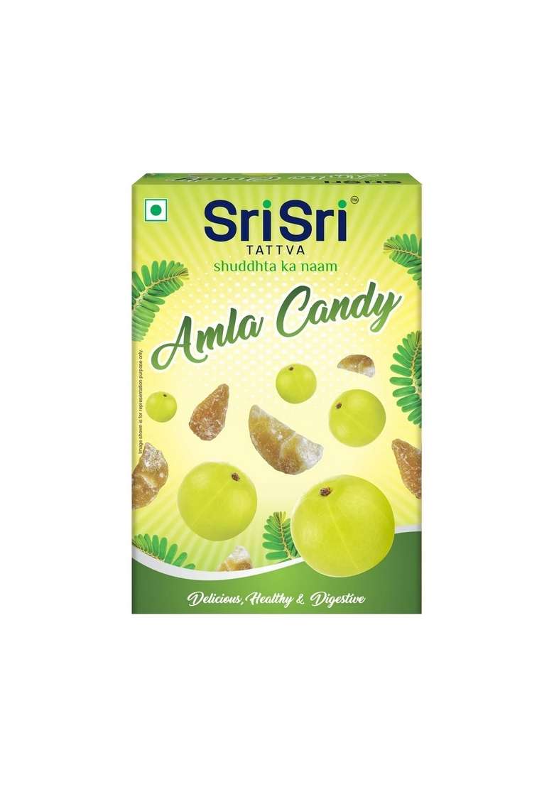 SRI SRI TATTV Amla Candy - Plain Flavoured - Delicious Healthy & Digestive, 400 g - Indya