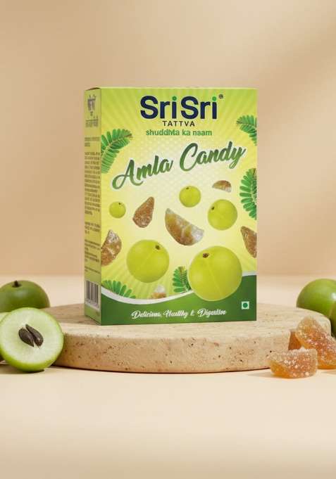 SRI SRI TATTV Amla Candy - Plain Flavoured - Delicious Healthy & Digestive, 400 g
