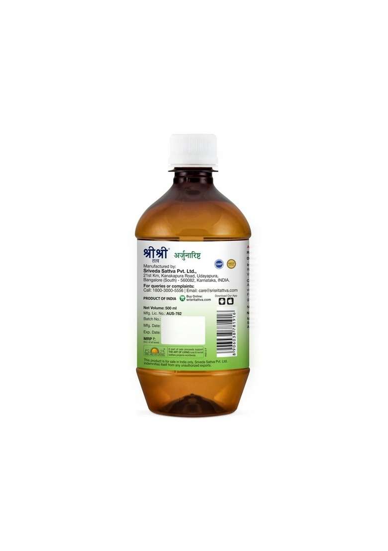 SRI SRI TATTV Arjunarishta, 500ml - Indya