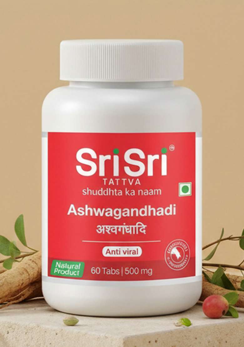 SRI SRI TATTV Ashwagandhadi Tablet - Vata Rogas, 60 Tabs | 500 mg - Indya