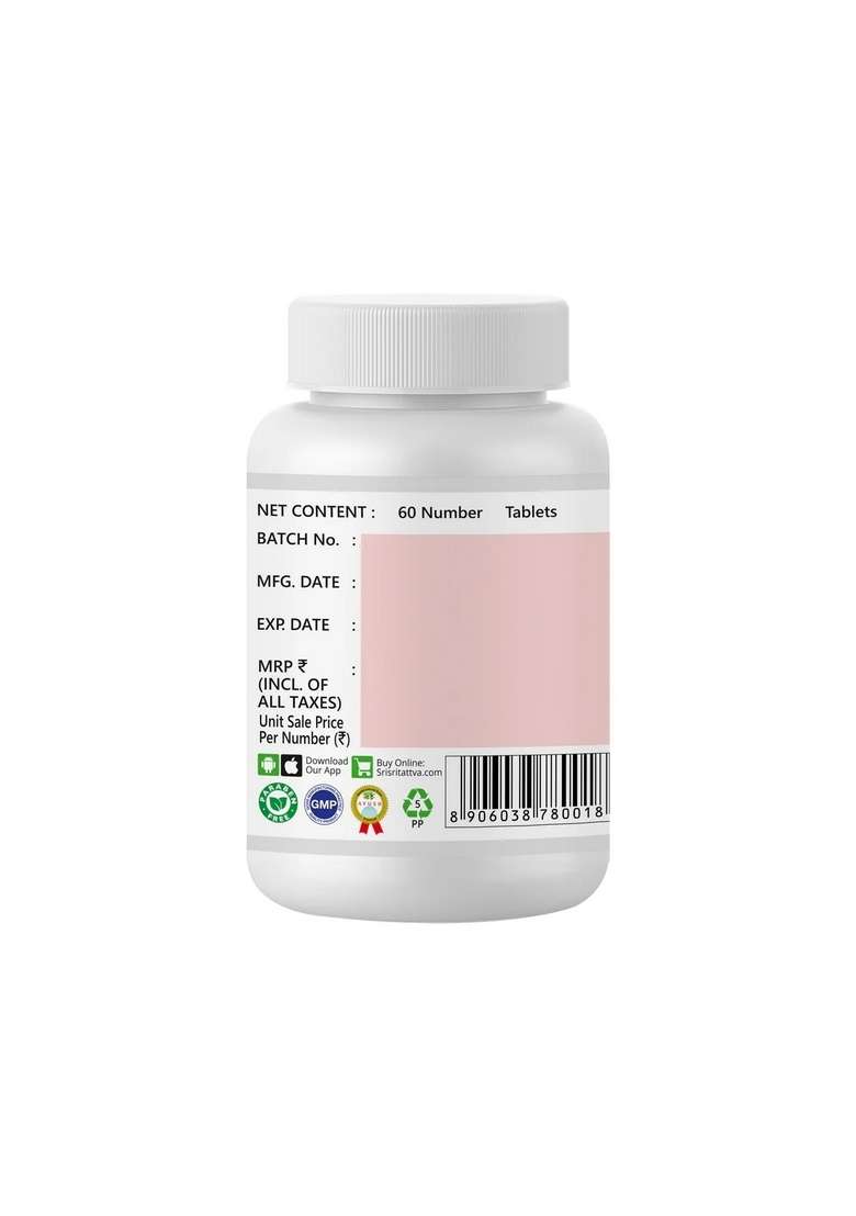 SRI SRI TATTV Ashwagandhadi Tablet - Vata Rogas, 60 Tabs | 500 mg - Indya