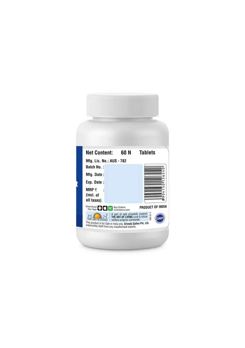SRI SRI TATTV Ayush Kwath Tablet | Ayurvedic Immunity Enhancer | Anti-microbial Action | Natural Product | 60 Tabs, 500 mg - Indya