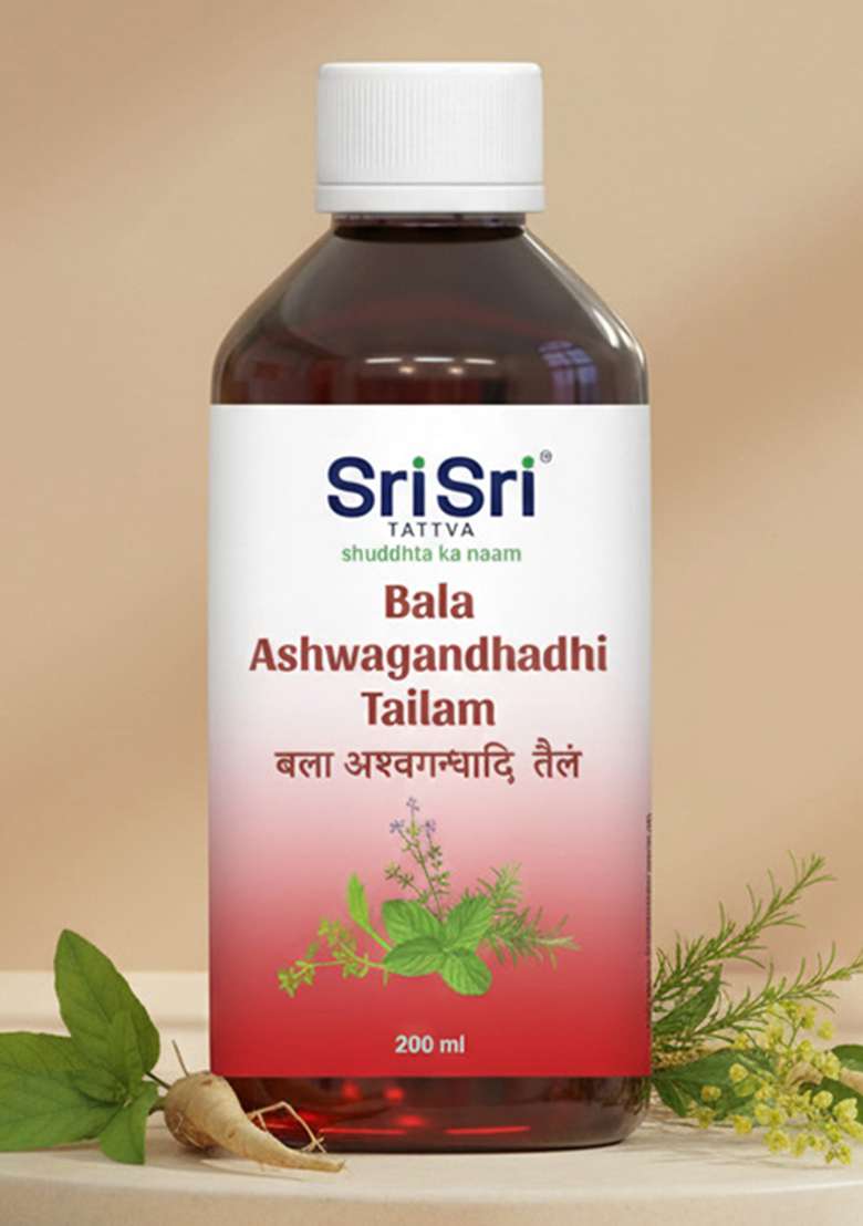 SRI SRI TATTV Bala Ashwagandhadhi Tailam, 200ml - Indya