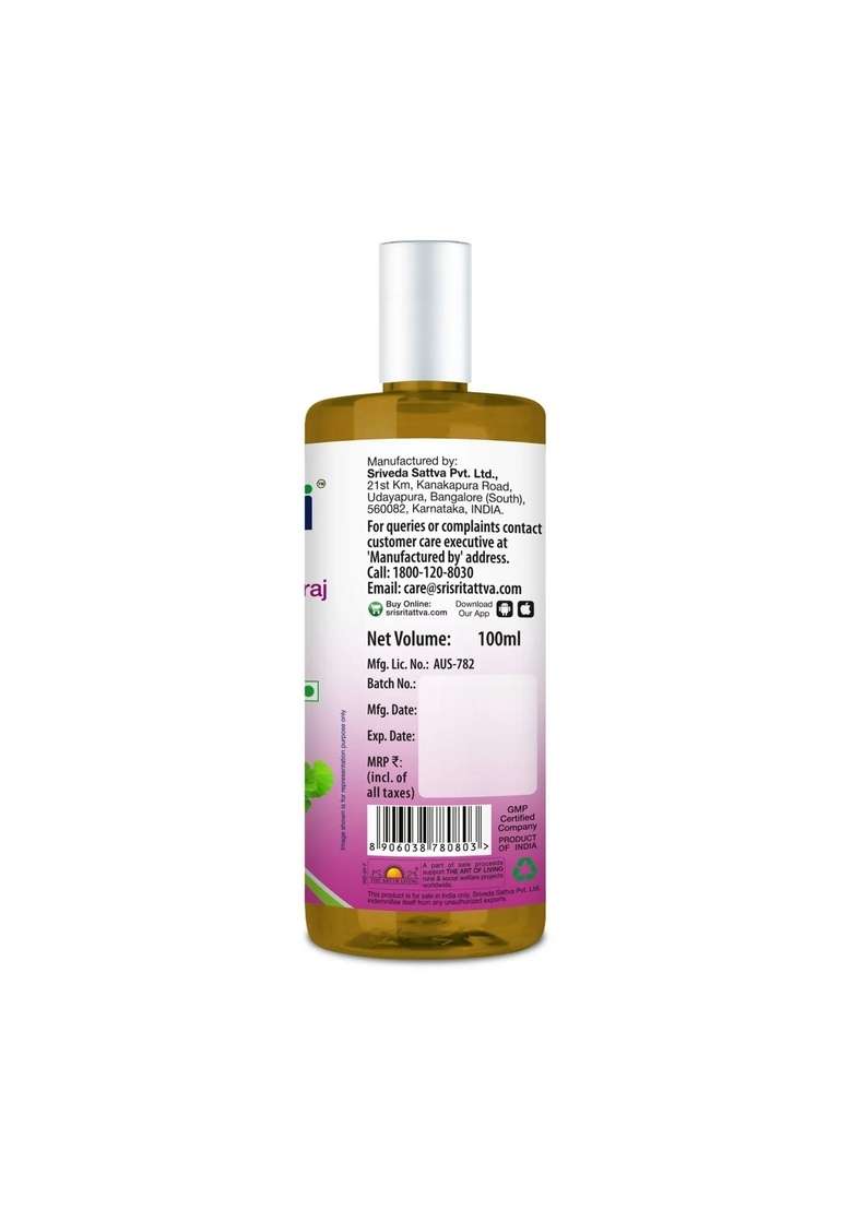 SRI SRI TATTV Brahmi Bhringaraj Taila - Anti Graying, 100 ml - Indya